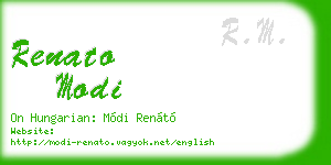 renato modi business card