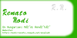 renato modi business card